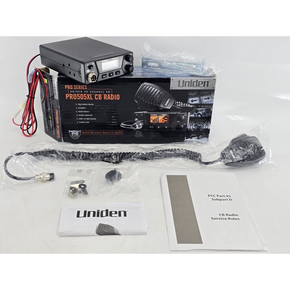 Uniden Bearcat PRO505XL Mobile CB Radio 40 Channels Squelch Control - NEW